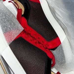 CHRISTIAN LOUBOUTIN LOUIS JUNIOR SPIKES ORLATO FLAT